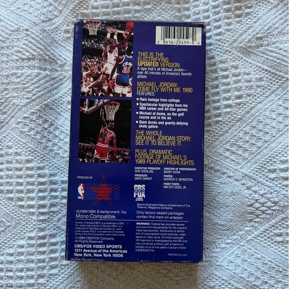 Michael Jordan: Come Fly With Me (1990) VHS – Sports Illustrated NBA Classic - Picture 3 of 3